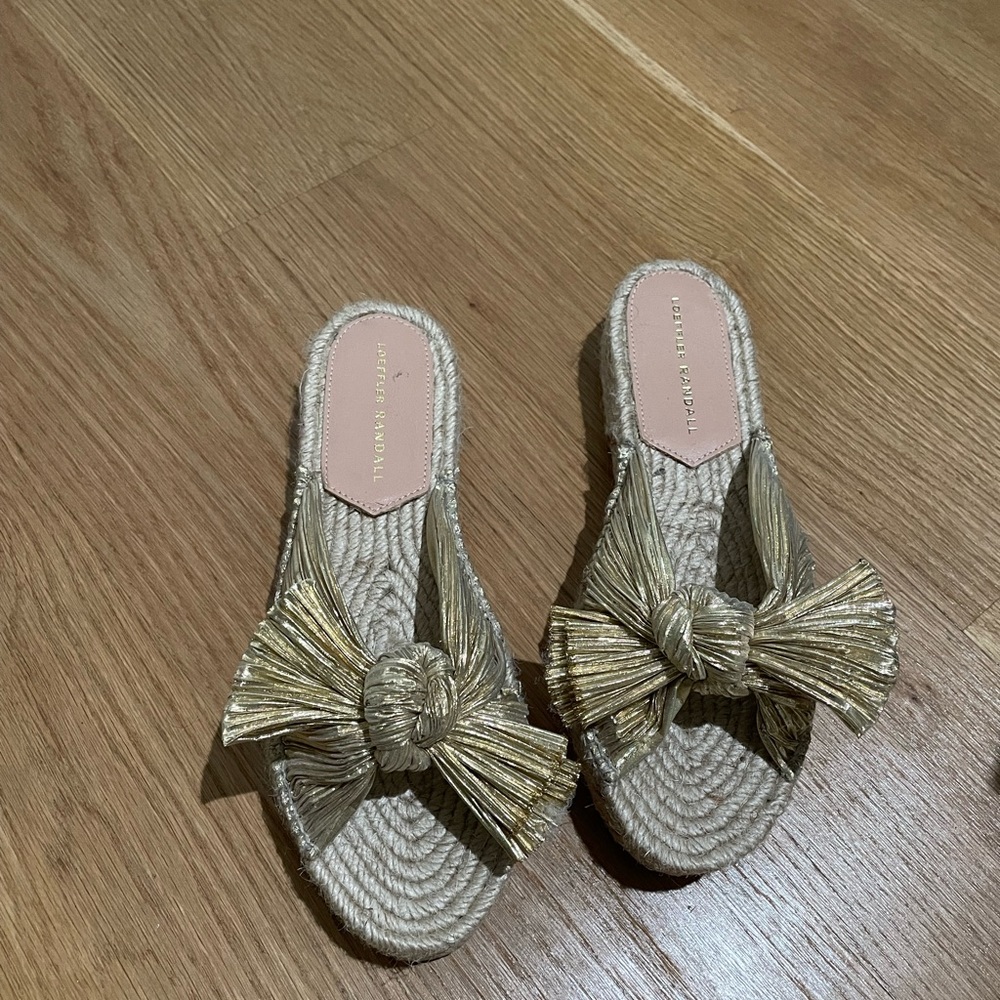 Loeffler Randall Gold Sandals